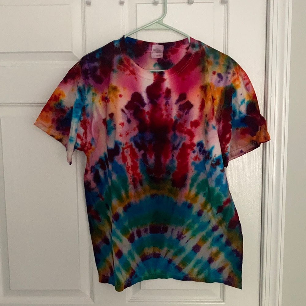 Ice dyed tie dye tee